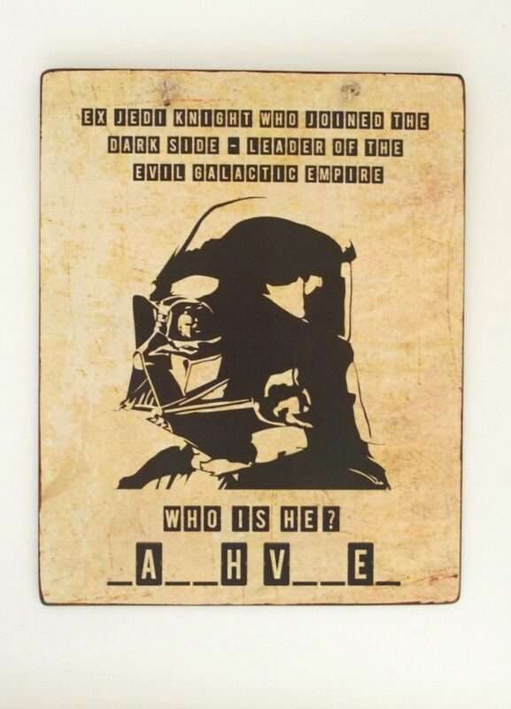 Πινακίδα "Darth Vader - Star Wars"