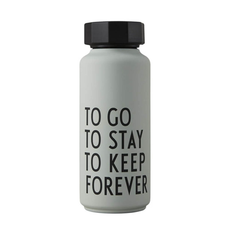 Θερμός μπουκάλι από ανοξείδωτο ατσάλι "To go, to stay, to keep forever" 500ml
