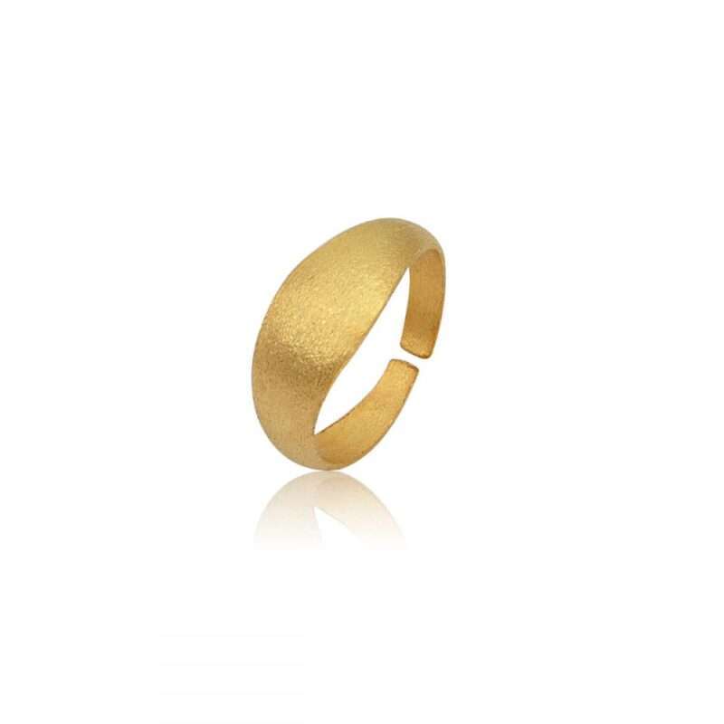 Δαχτυλίδι Fleur line επίχρυσο