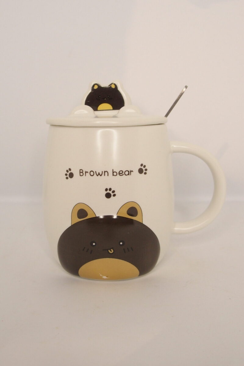 Κούπα με καπάκι "Brown bear"