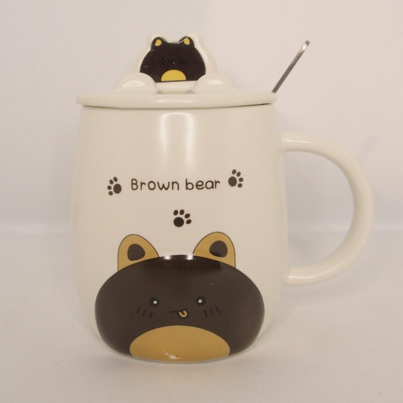 Κούπα με καπάκι "Brown bear"