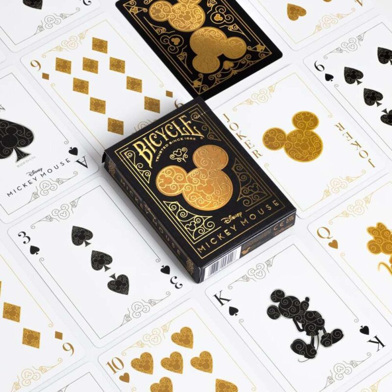 Τράπουλα Bicycle Black and Gold Mickey - Image 2