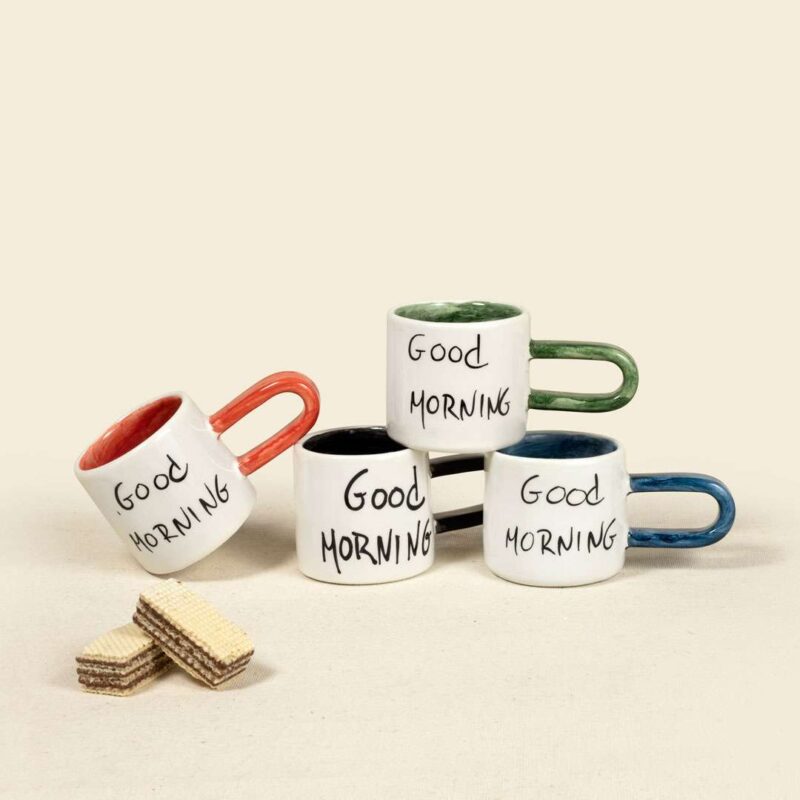Κούπα εσπρέσσο κεραμική "Good Morning" - Image 2
