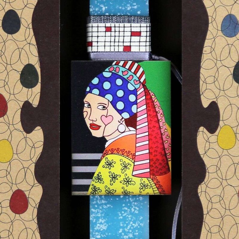 Λαμπάδα Μαγνητάκι Art - Κορίτσι με σκουλαρίκι - Image 2