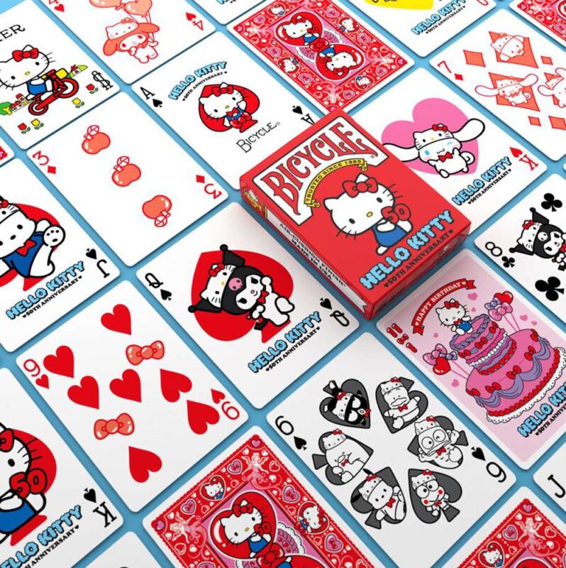 Τράπουλα  Bicycle Hello Kitty 50th Anniversary - Image 2