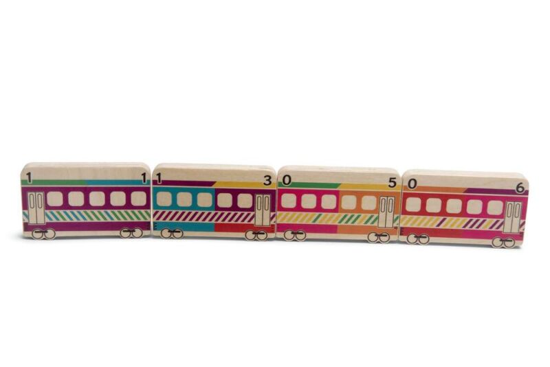 Ξύλινο παιχνίδι: Domino Trains