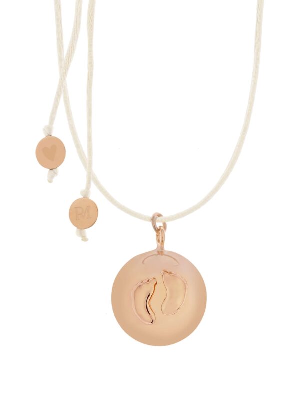 Μενταγιόν Εγκυμοσύνης Bola Sofie Pink Gold Πατουσάκια